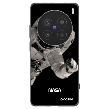Picasee silikonowe czarne etui na Vivo X200 Pro - Astronaut Big