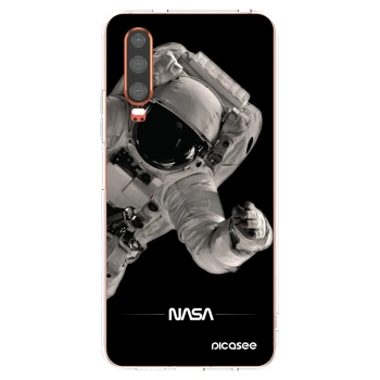 Picasee silikonowe przeźroczyste etui na Huawei P30 - Astronaut Big