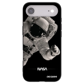 Picasee silikonowe czarne etui na Apple iPhone Air - Astronaut Big