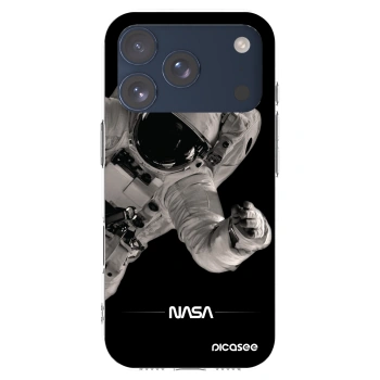 Picasee silikonowe przeźroczyste etui na Apple iPhone 17 Pro - Astronaut Big