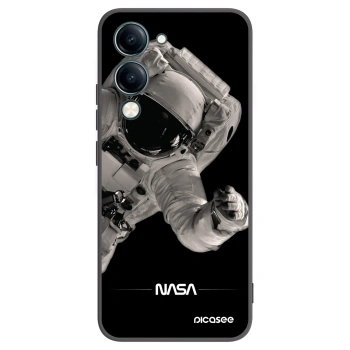 Picasee silikonowe czarne etui na Vivo Y29s 5G - Astronaut Big