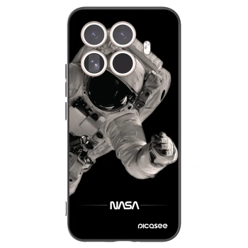 Picasee silikonowe czarne etui na Xiaomi 15T Pro - Astronaut Big
