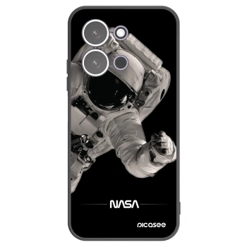 Picasee silikonowe czarne etui na Xiaomi Redmi 15C 5G - Astronaut Big