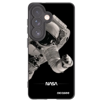 Picasee silikonowe czarne etui na Samsung Galaxy S26 - Astronaut Big