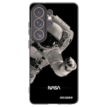 Picasee silikonowe czarne etui na Samsung Galaxy S26 Ultra - Astronaut Big