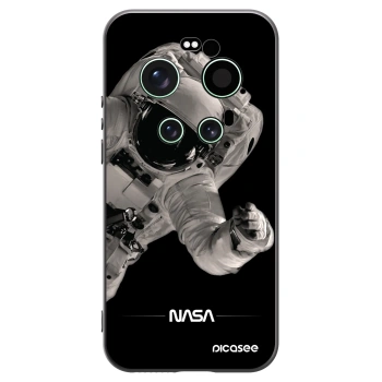 Picasee silikonowe czarne etui na Xiaomi 17 Ultra - Astronaut Big