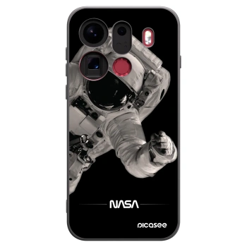 Picasee silikonowe czarne etui na OPPO Find X9 Pro - Astronaut Big