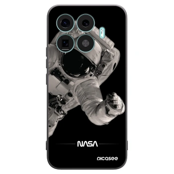 Picasee silikonowe czarne etui na Xiaomi 17T Pro - Astronaut Big