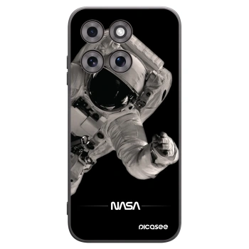 Picasee silikonowe czarne etui na Motorola Moto G77 - Astronaut Big