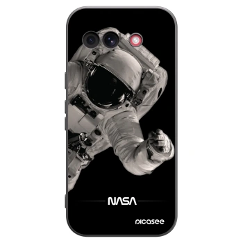 Picasee silikonowe czarne etui na Google Pixel 10a - Astronaut Big