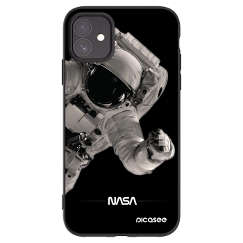 Picasee silikonowe czarne etui na Apple iPhone 11 - Astronaut Big