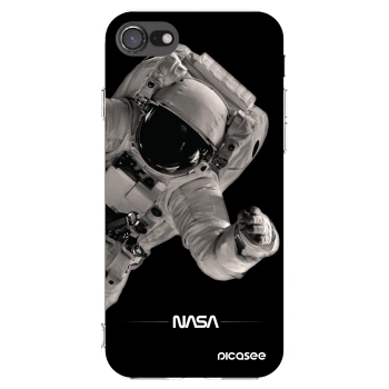 Picasee silikonowe przeźroczyste etui na Apple iPhone 8 - Astronaut Big