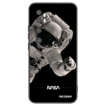 Picasee silikonowe czarne etui na Xiaomi Mi Note 10 (Pro) - Astronaut Big