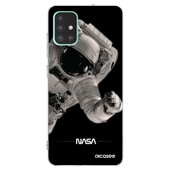 Picasee silikonowe przeźroczyste etui na Samsung Galaxy A51 A515F - Astronaut Big