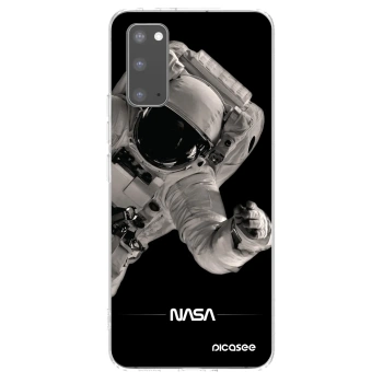 Picasee silikonowe przeźroczyste etui na Samsung Galaxy S20 G980F - Astronaut Big