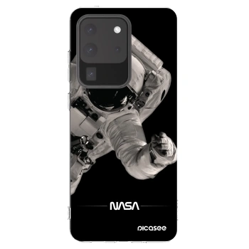 Picasee silikonowe przeźroczyste etui na Samsung Galaxy S20 Ultra 5G G988F - Astronaut Big