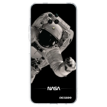 Picasee silikonowe przeźroczyste etui na Xiaomi Redmi Note 9 Pro - Astronaut Big