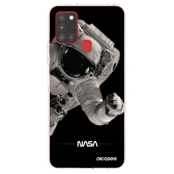 Picasee silikonowe przeźroczyste etui na Samsung Galaxy A21s - Astronaut Big