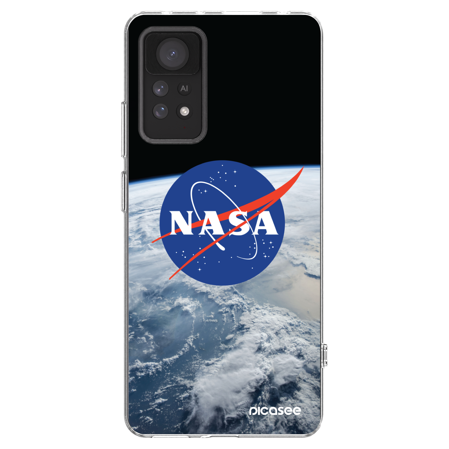 Picasee silikonowe przeźroczyste etui na Xiaomi Redmi Note 11 Pro 5G - Nasa Earth