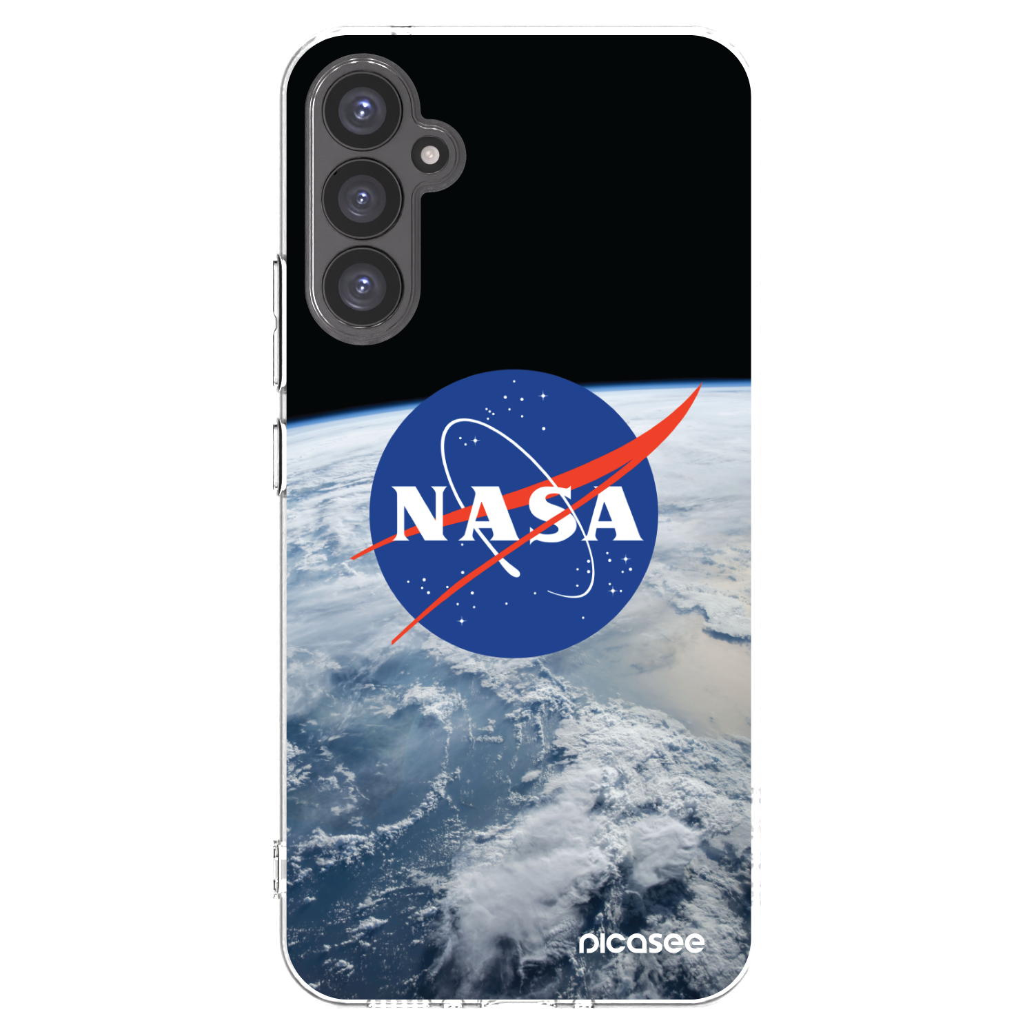 Picasee silikonowe przeźroczyste etui na Samsung Galaxy A34 5G A346B - Nasa Earth