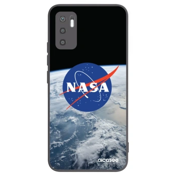 Picasee silikonowe czarne etui na Xiaomi Redmi Note 10 5G - Nasa Earth