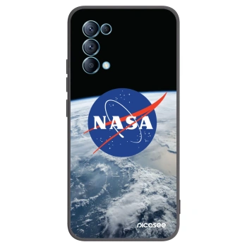 Picasee silikonowe czarne etui na OPPO Reno 5 5G - Nasa Earth