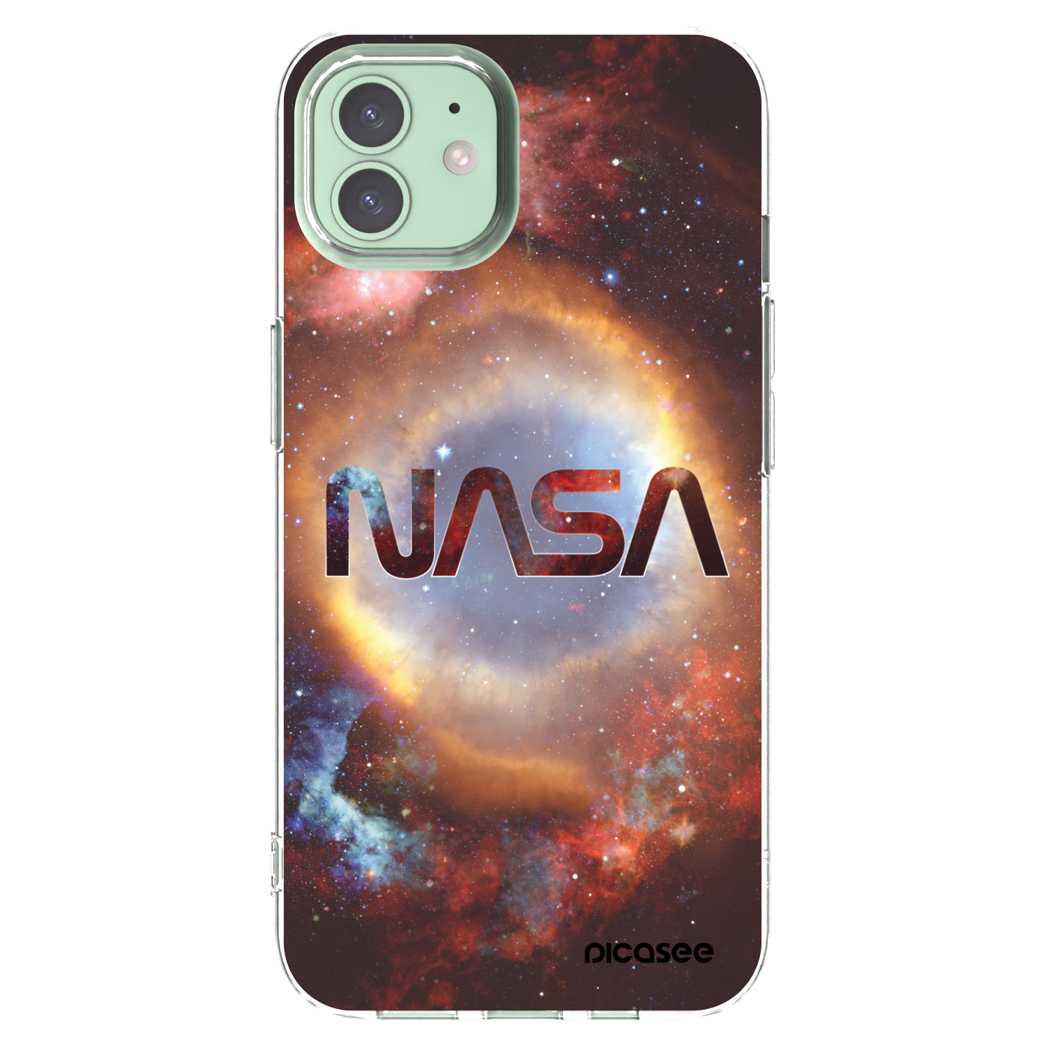 Picasee silikonowe przeźroczyste etui na Apple iPhone 12 - Nebula