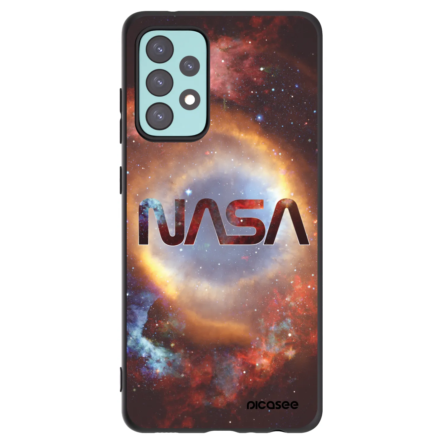 Picasee silikonowe czarne etui na Samsung Galaxy A72 A725F - Nebula