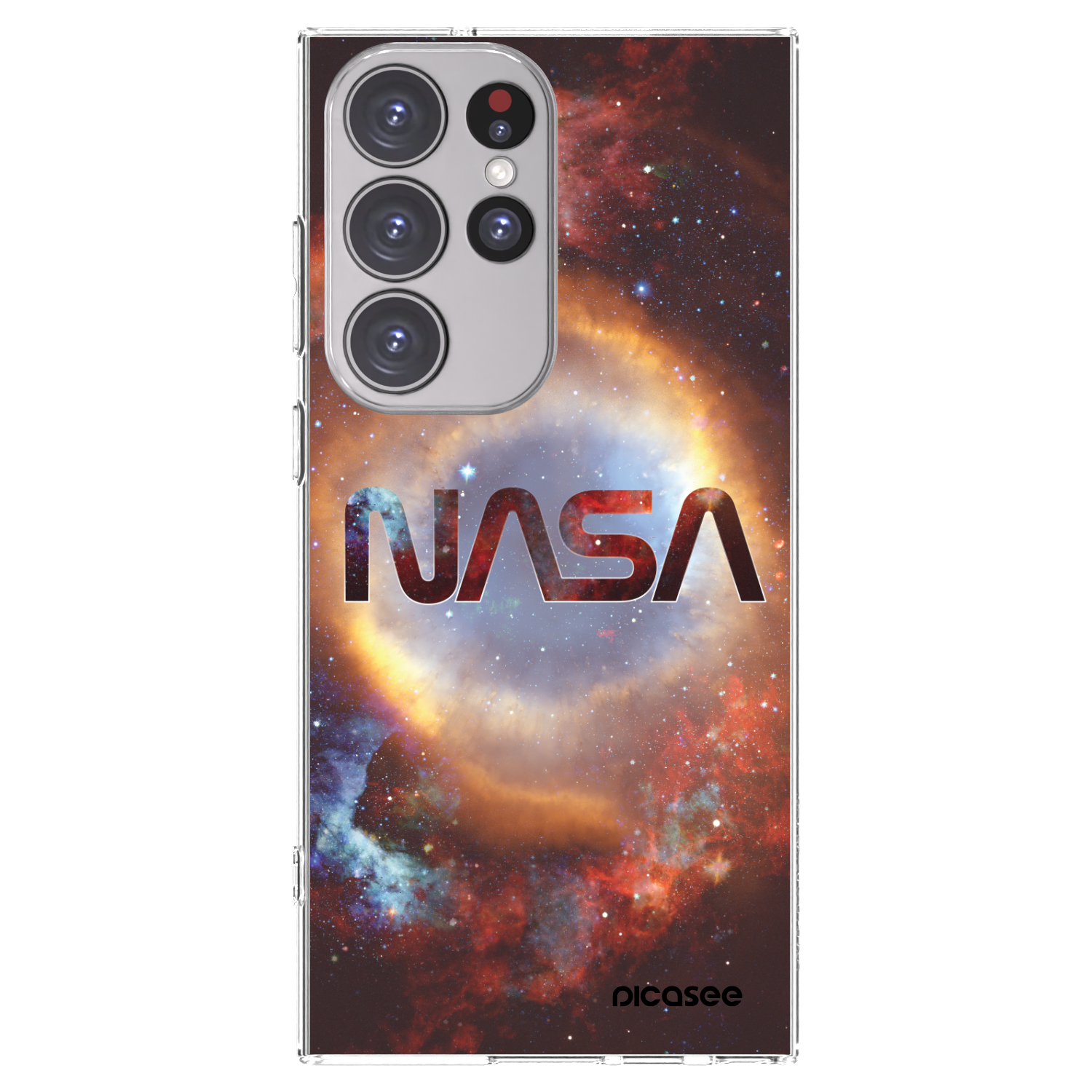 Picasee silikonowe przeźroczyste etui na Samsung Galaxy S23 Ultra 5G - Nebula