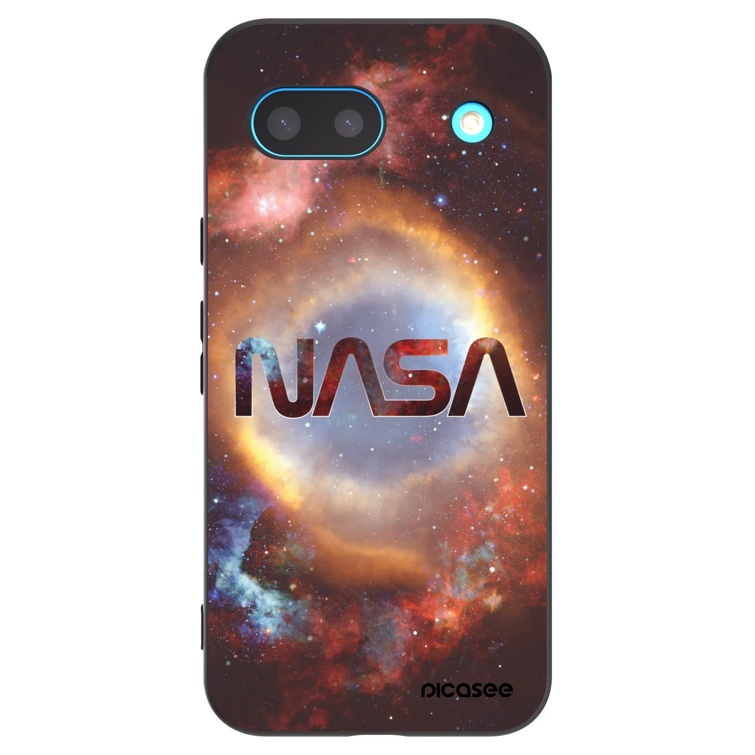 Picasee silikonowe czarne etui na Google Pixel 8a - Nebula