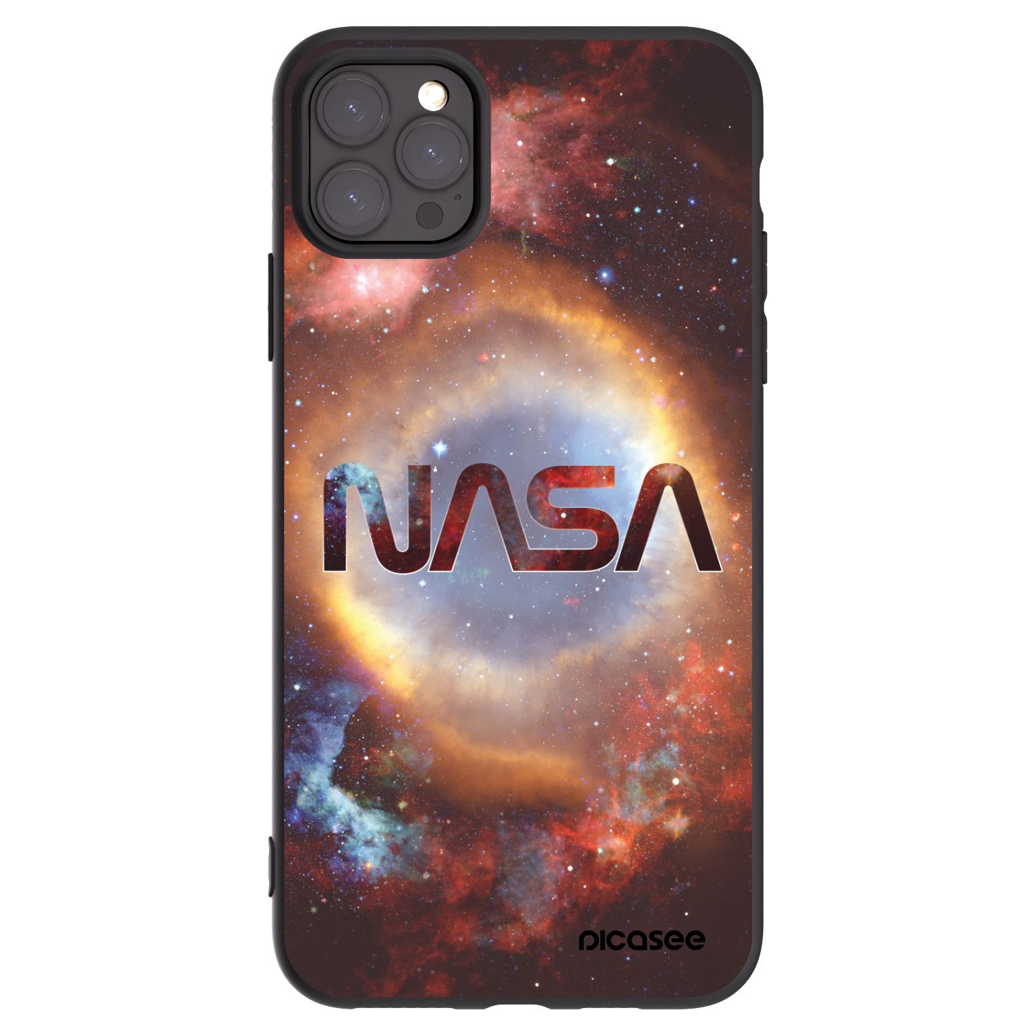 Picasee silikonowe czarne etui na Apple iPhone 11 Pro Max - Nebula
