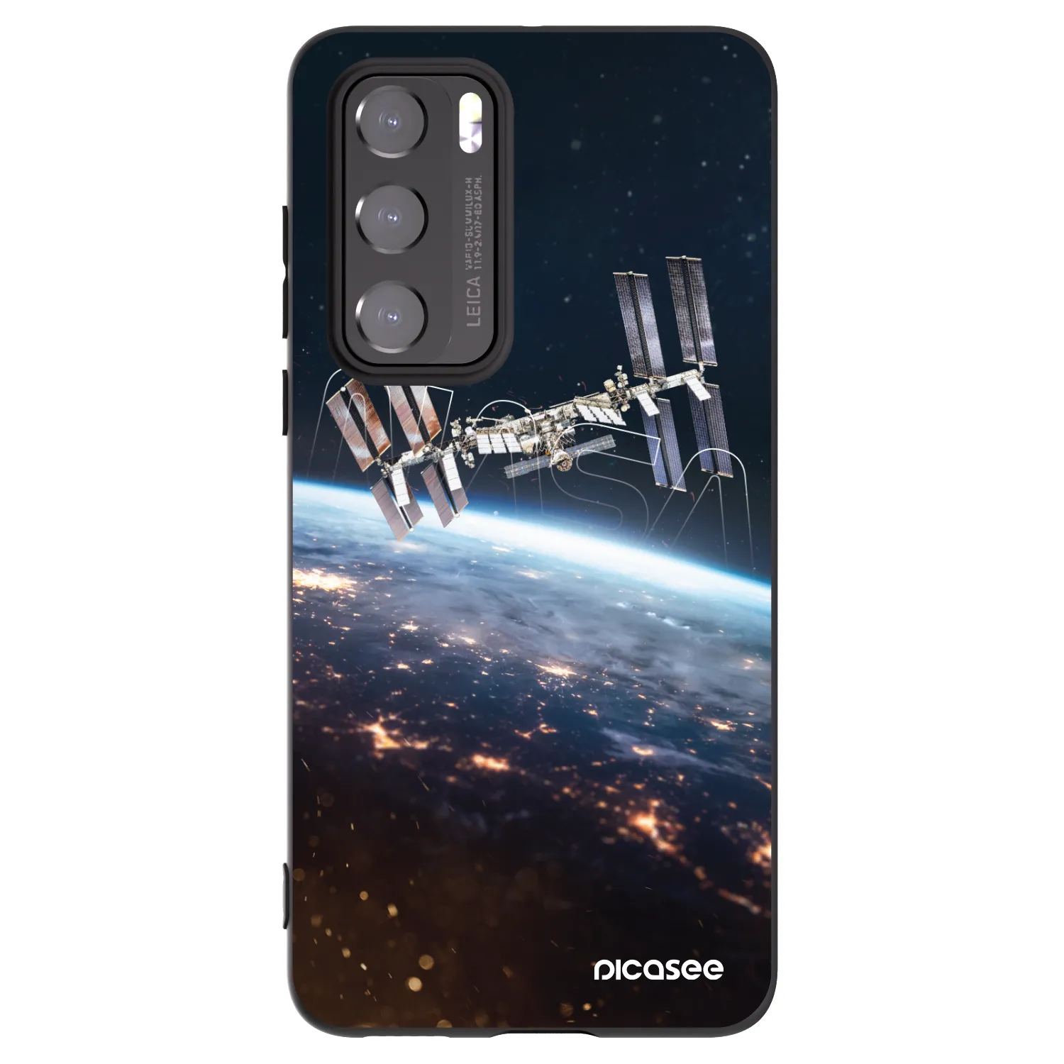 Picasee silikonowe czarne etui na Huawei P40 - Station