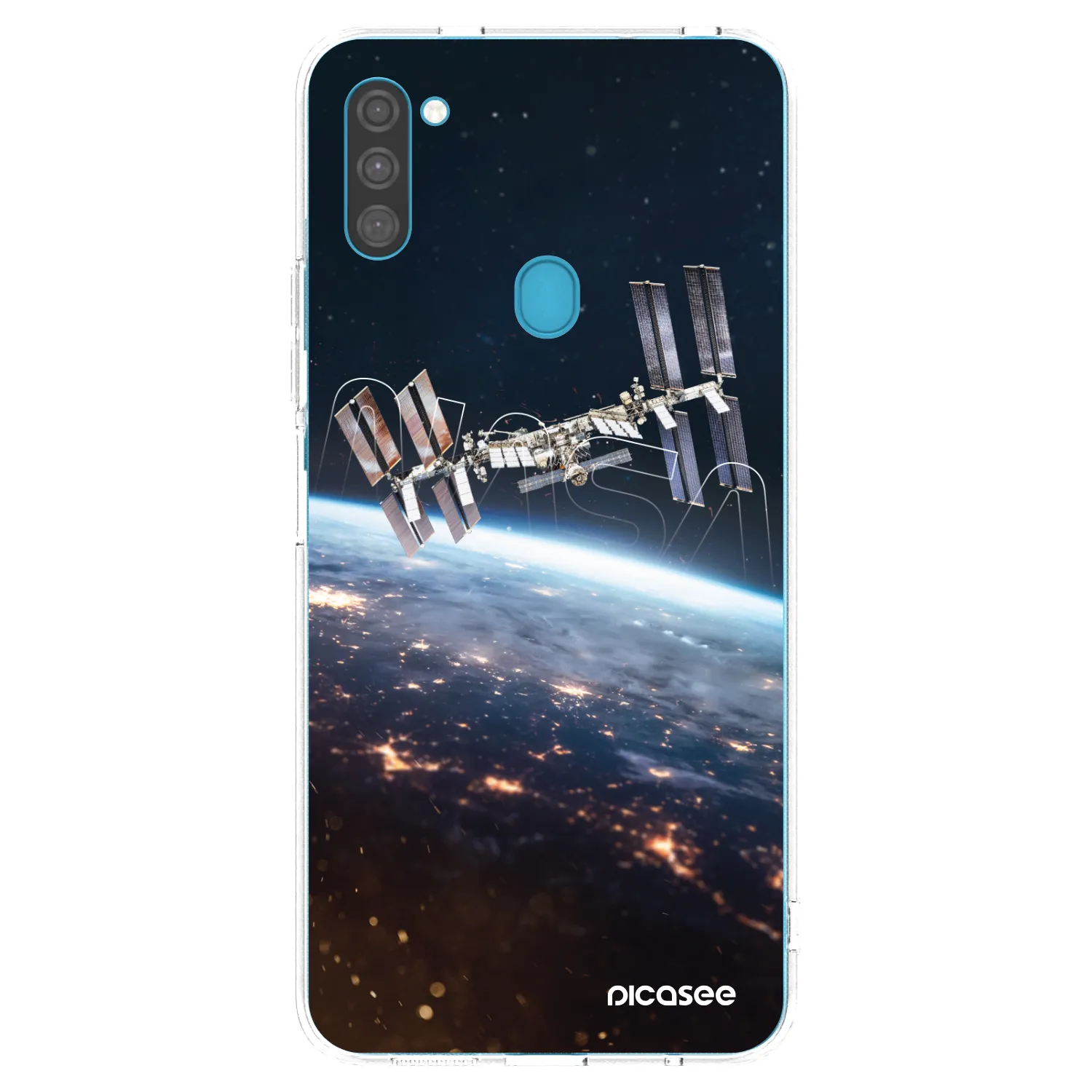 Picasee silikonowe przeźroczyste etui na Samsung Galaxy M11 - Station
