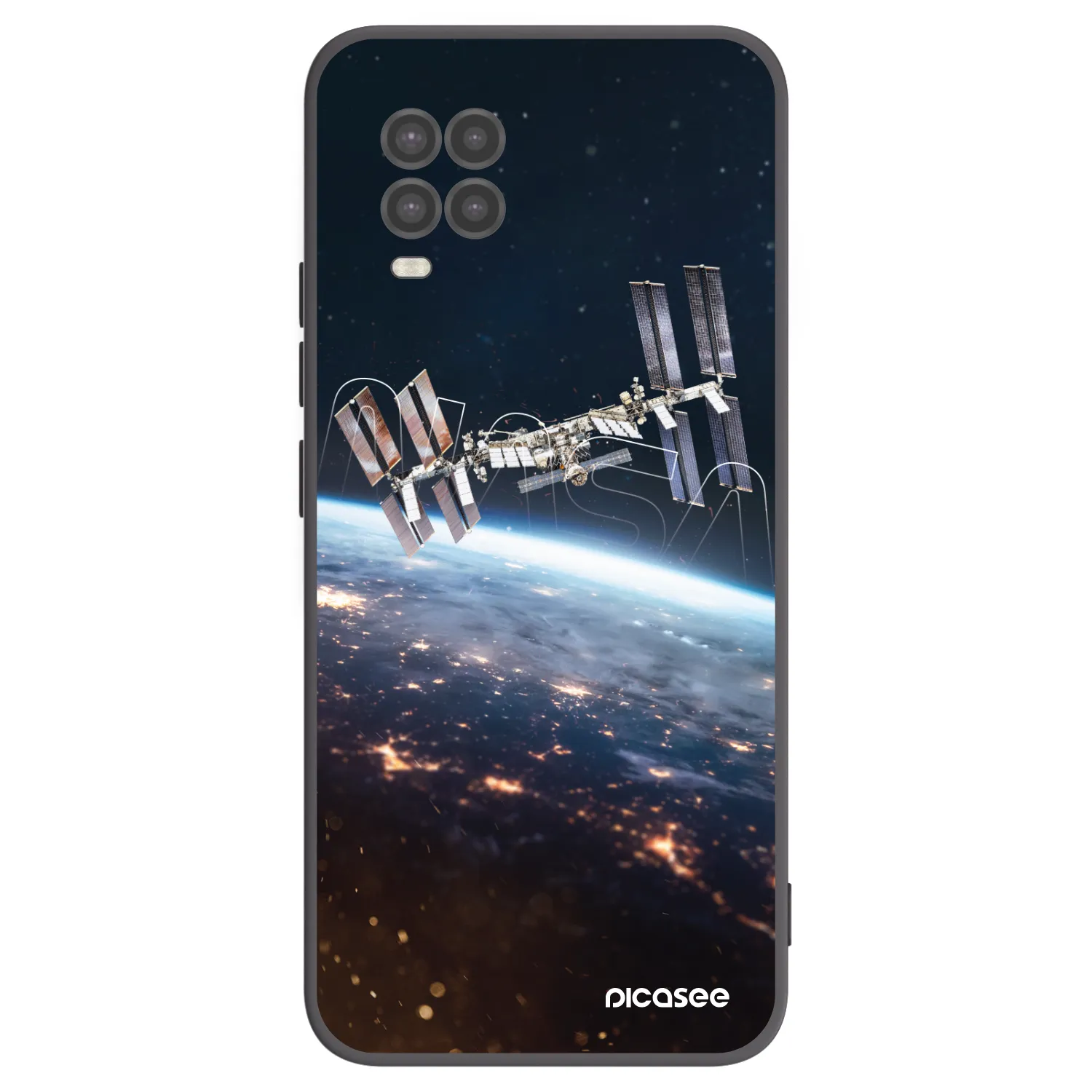 Picasee silikonowe czarne etui na Xiaomi Mi 10 Lite - Station
