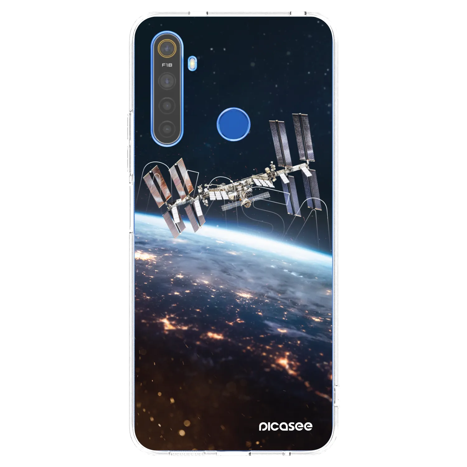 Picasee silikonowe przeźroczyste etui na Realme 5 - Station