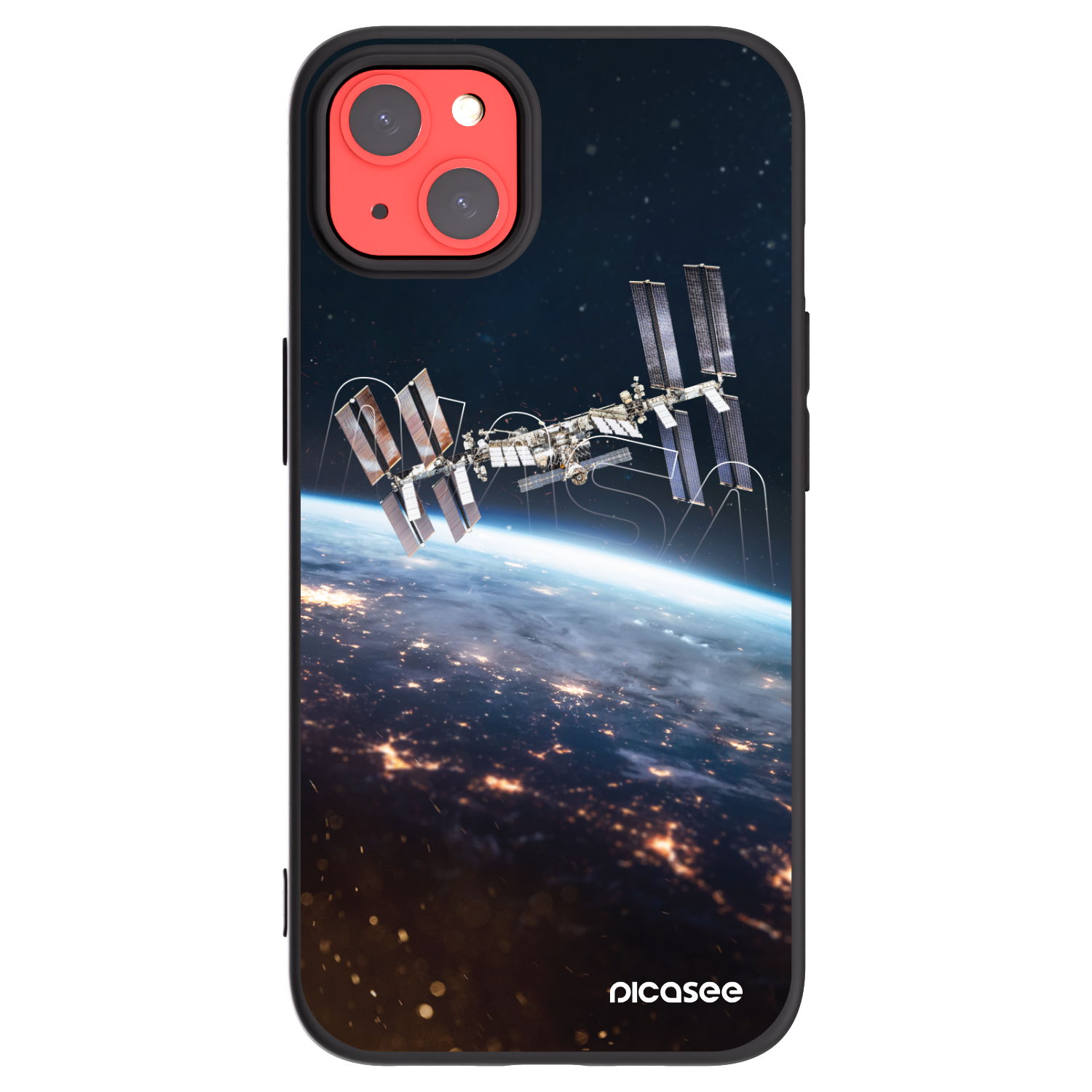 Picasee silikonowe czarne etui na Apple iPhone 13 - Station