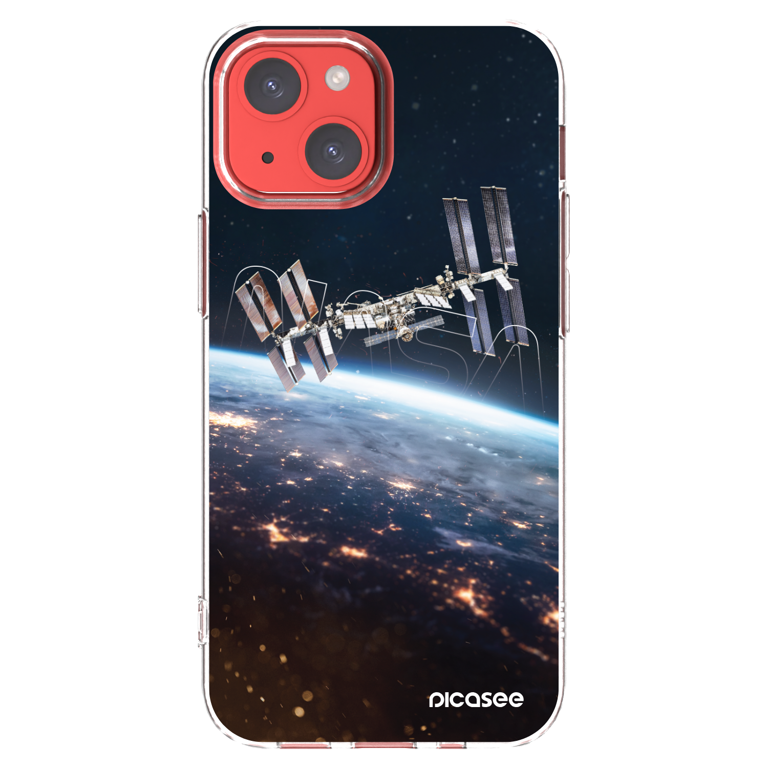 Picasee silikonowe przeźroczyste etui na Apple iPhone 13 mini - Station