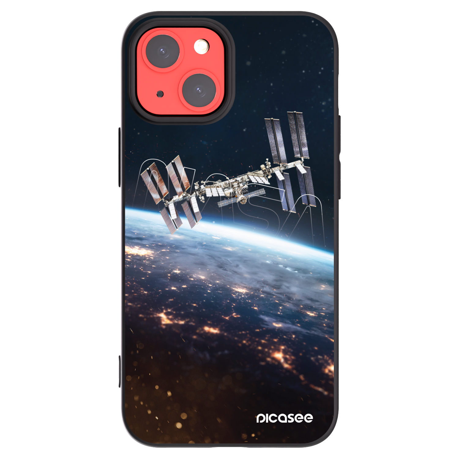 Picasee silikonowe czarne etui na Apple iPhone 13 mini - Station