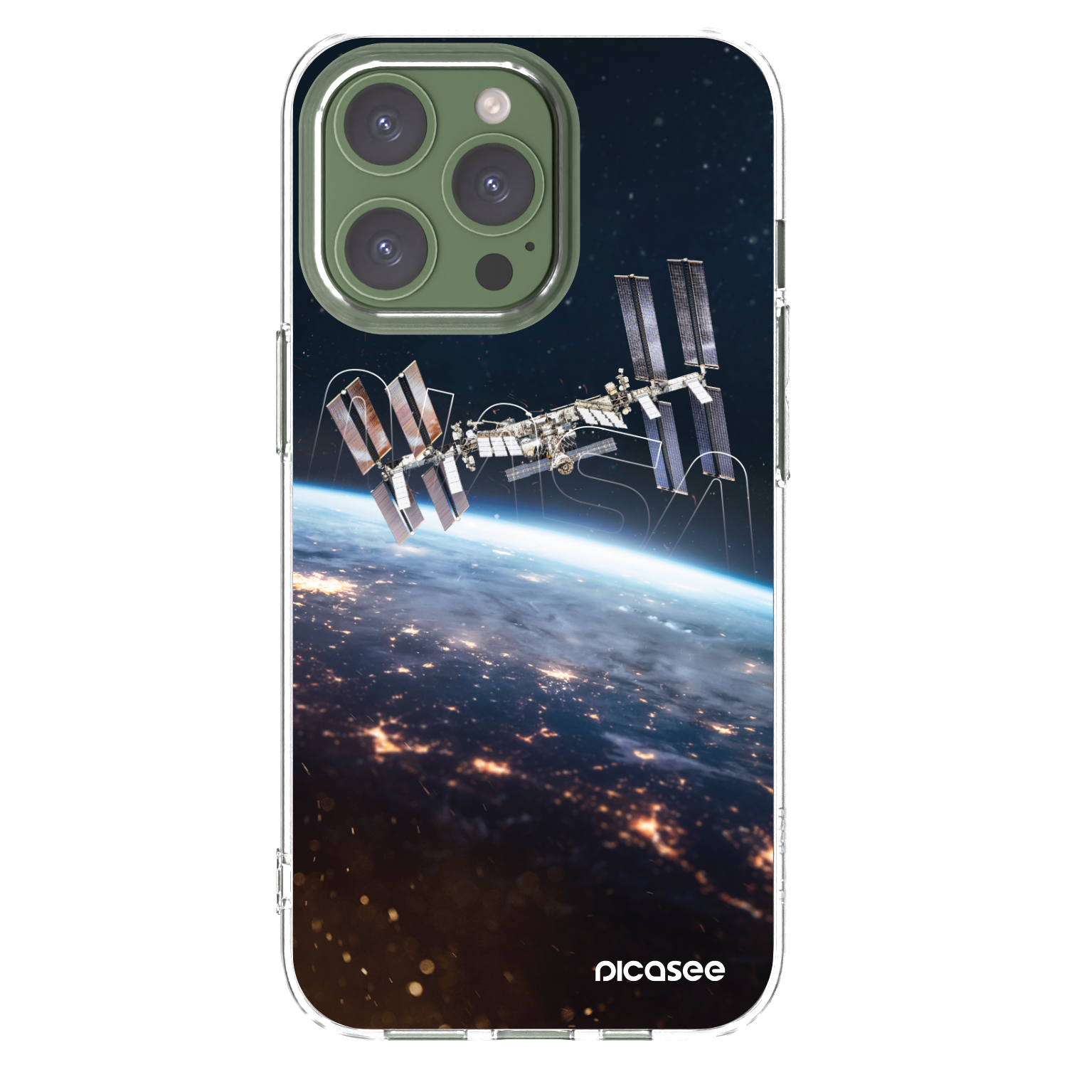 Picasee silikonowe przeźroczyste etui na Apple iPhone 13 Pro - Station