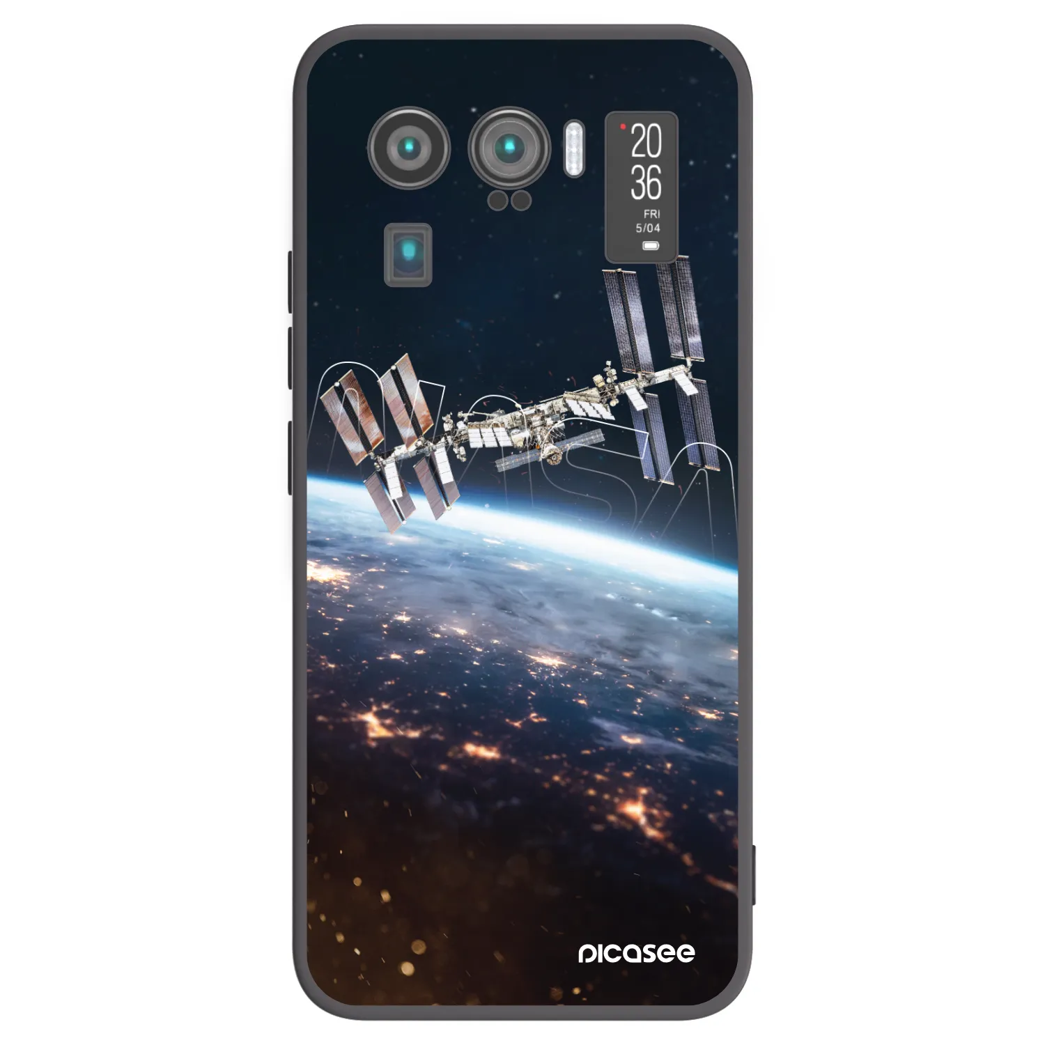 Picasee silikonowe czarne etui na Xiaomi Mi 11 Ultra - Station