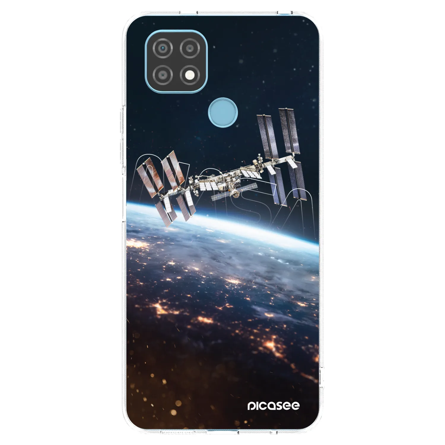 Picasee silikonowe przeźroczyste etui na Realme C21 - Station