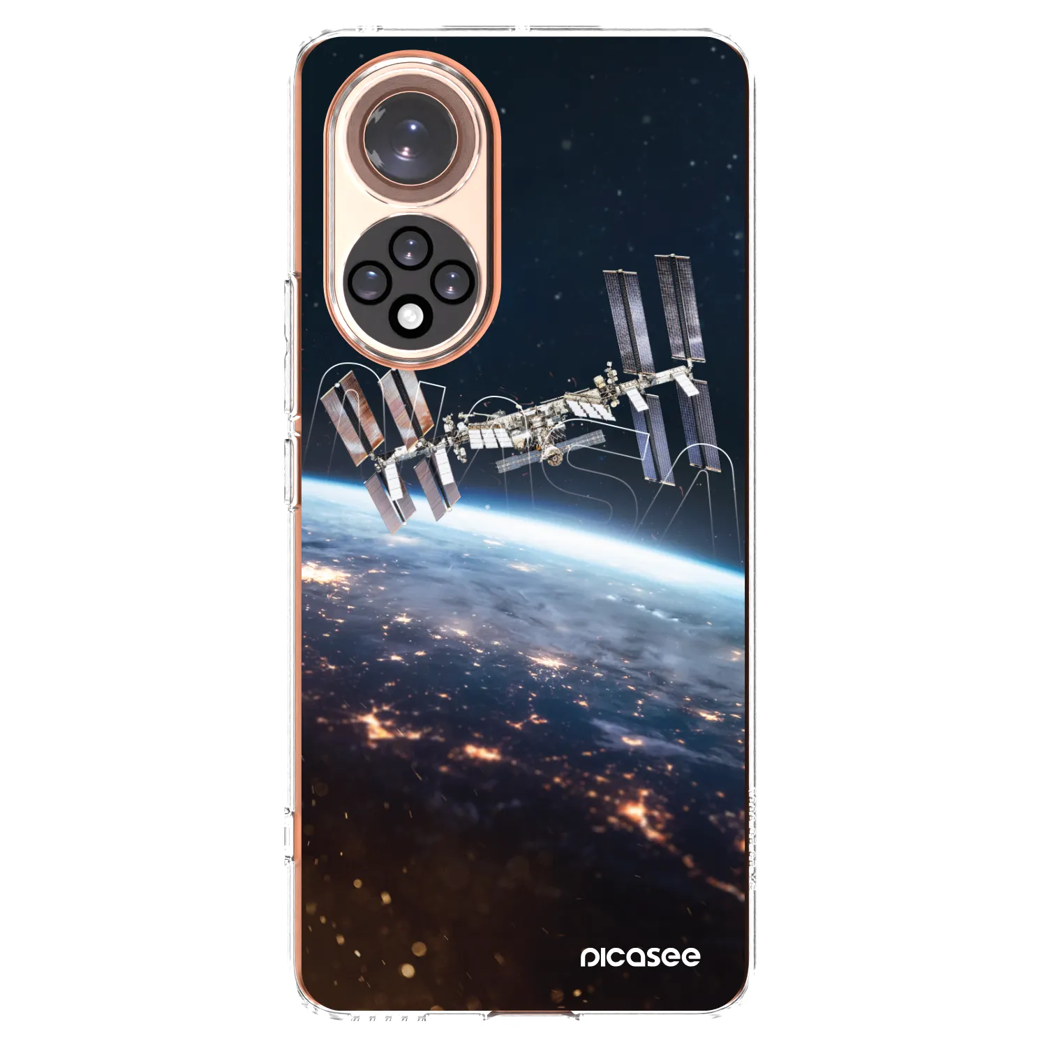 Picasee silikonowe przeźroczyste etui na Honor 50 5G - Station