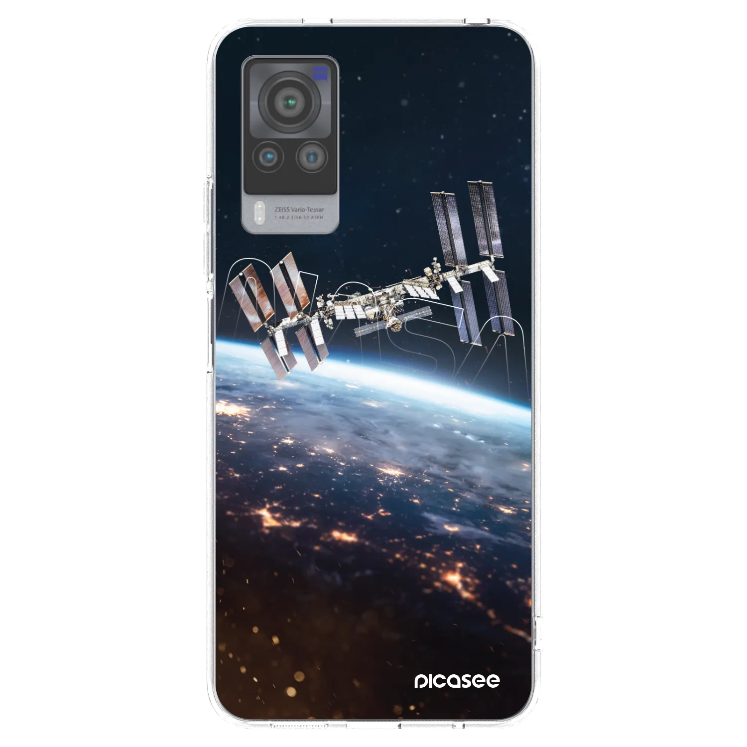 Picasee silikonowe przeźroczyste etui na Vivo X60 Pro 5G - Station