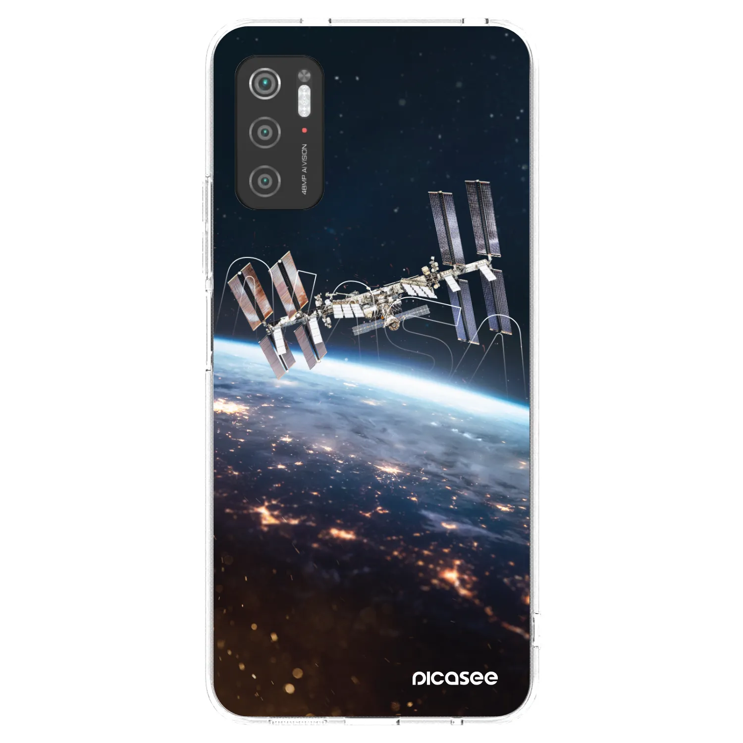Picasee silikonowe przeźroczyste etui na Xiaomi Poco M3 Pro 5G - Station