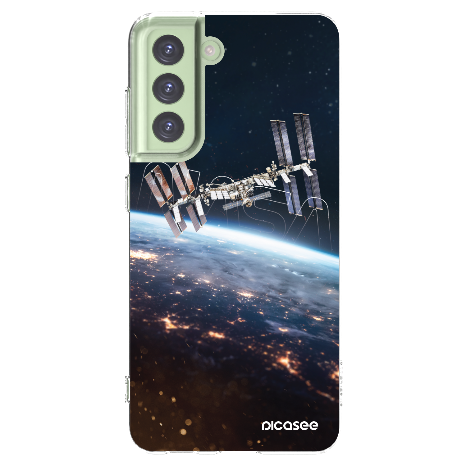 Picasee silikonowe przeźroczyste etui na Samsung Galaxy S21 FE 5G - Station