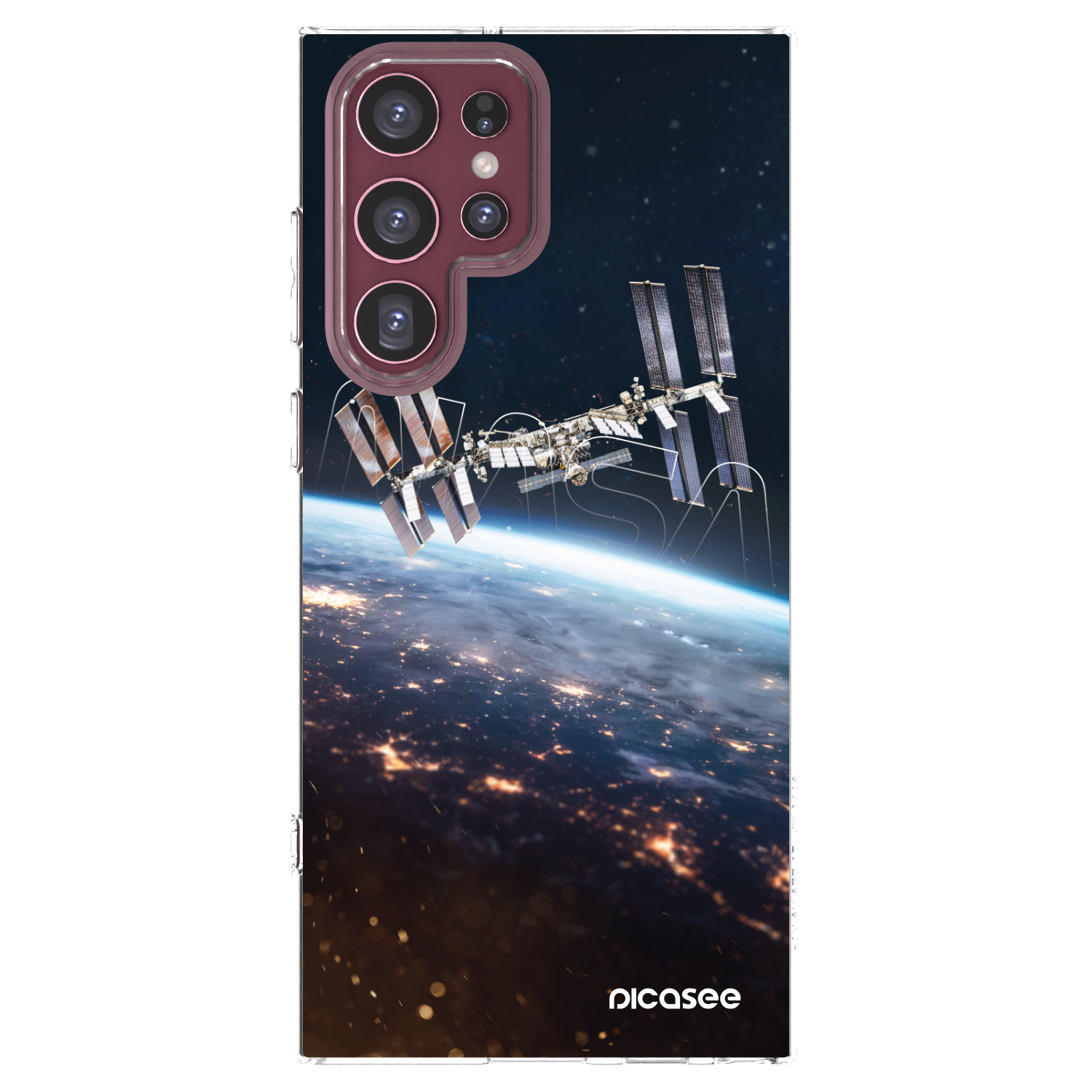 Picasee silikonowe przeźroczyste etui na Samsung Galaxy S22 Ultra 5G - Station