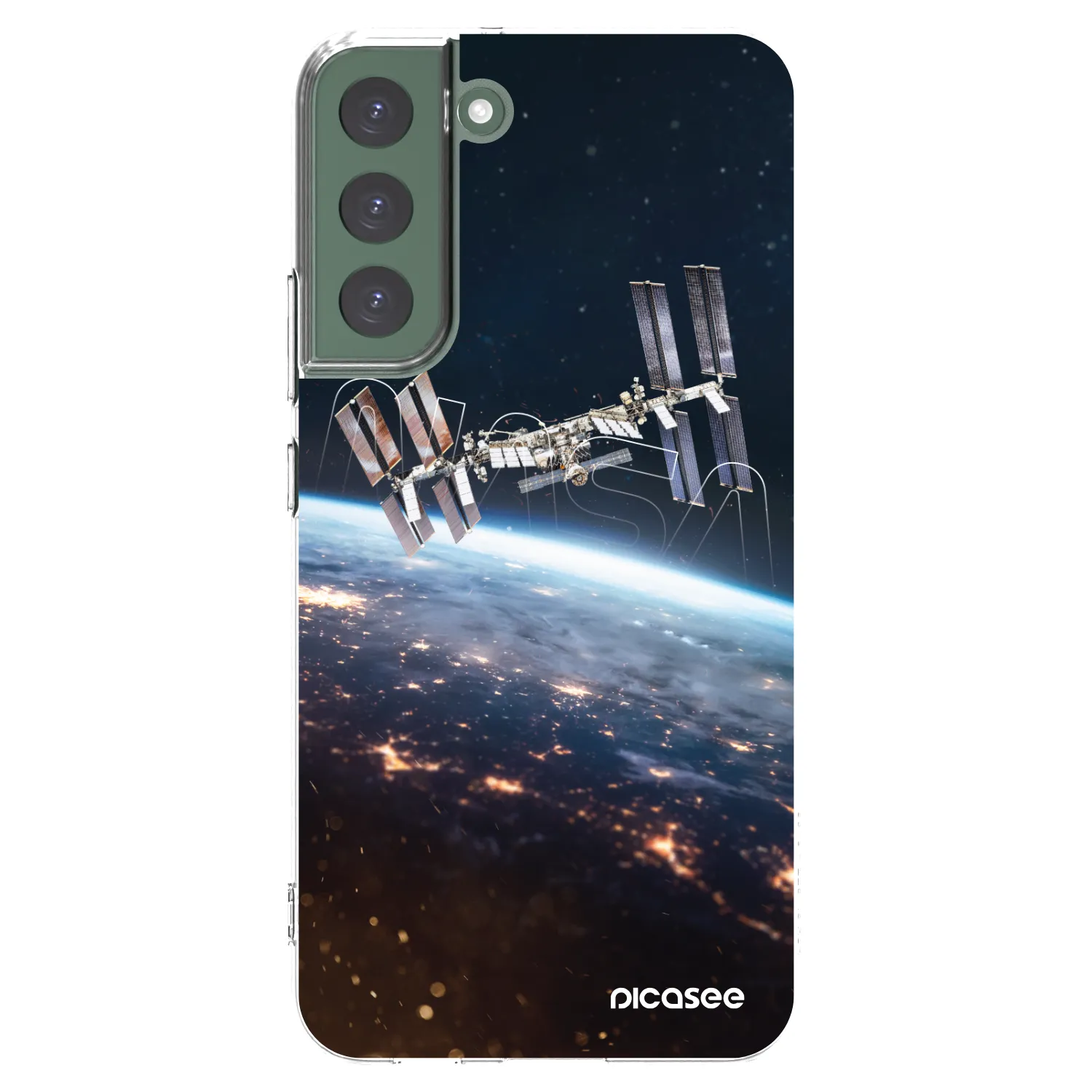 Picasee silikonowe przeźroczyste etui na Samsung Galaxy S22+ 5G - Station