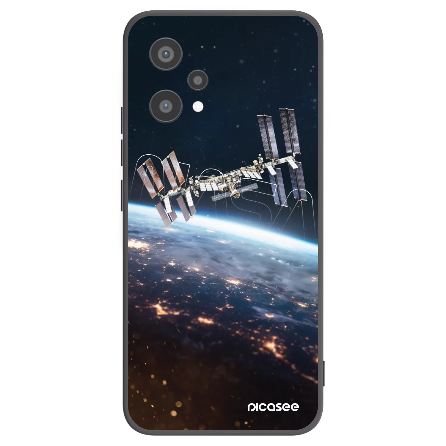 Picasee silikonowe czarne etui na Realme 9 Pro 5G - Station