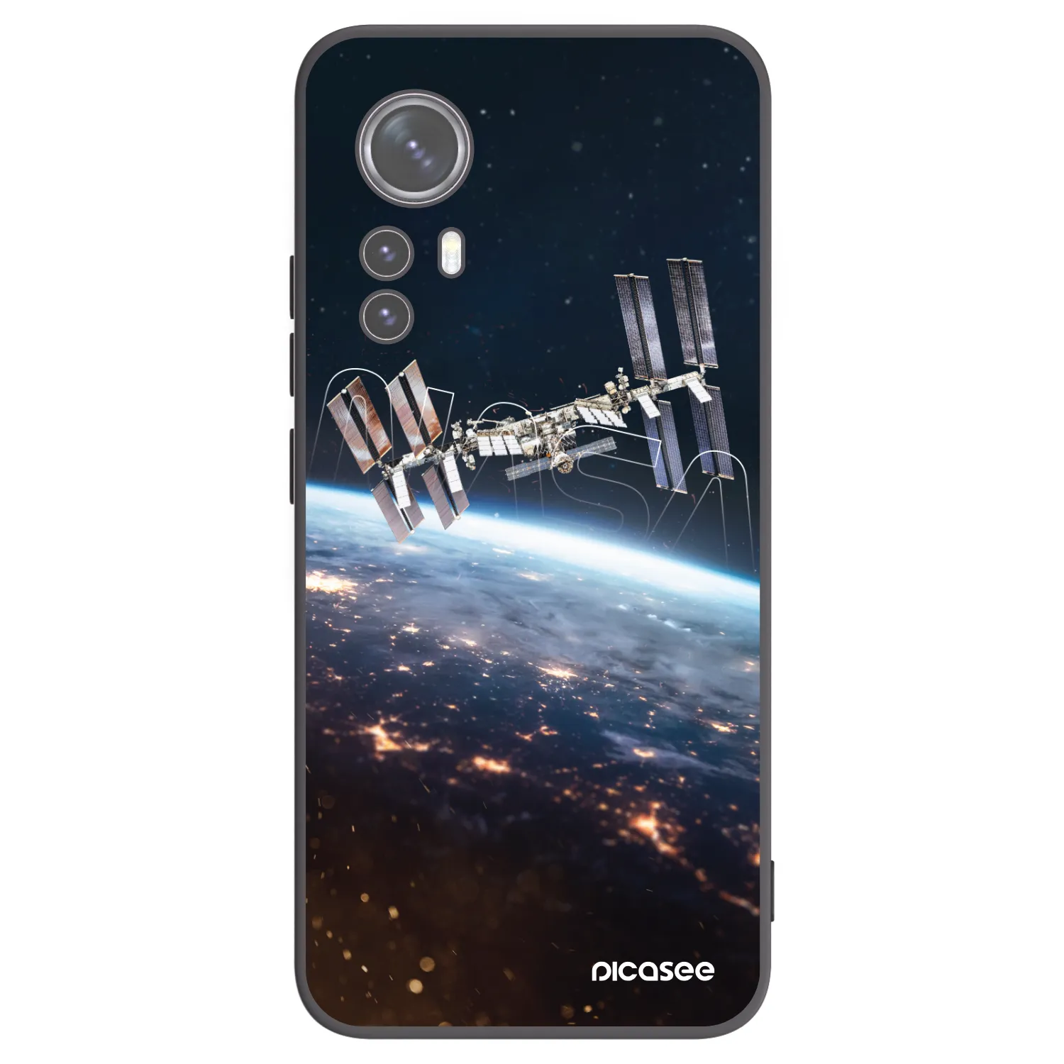Picasee silikonowe czarne etui na Xiaomi 12X - Station