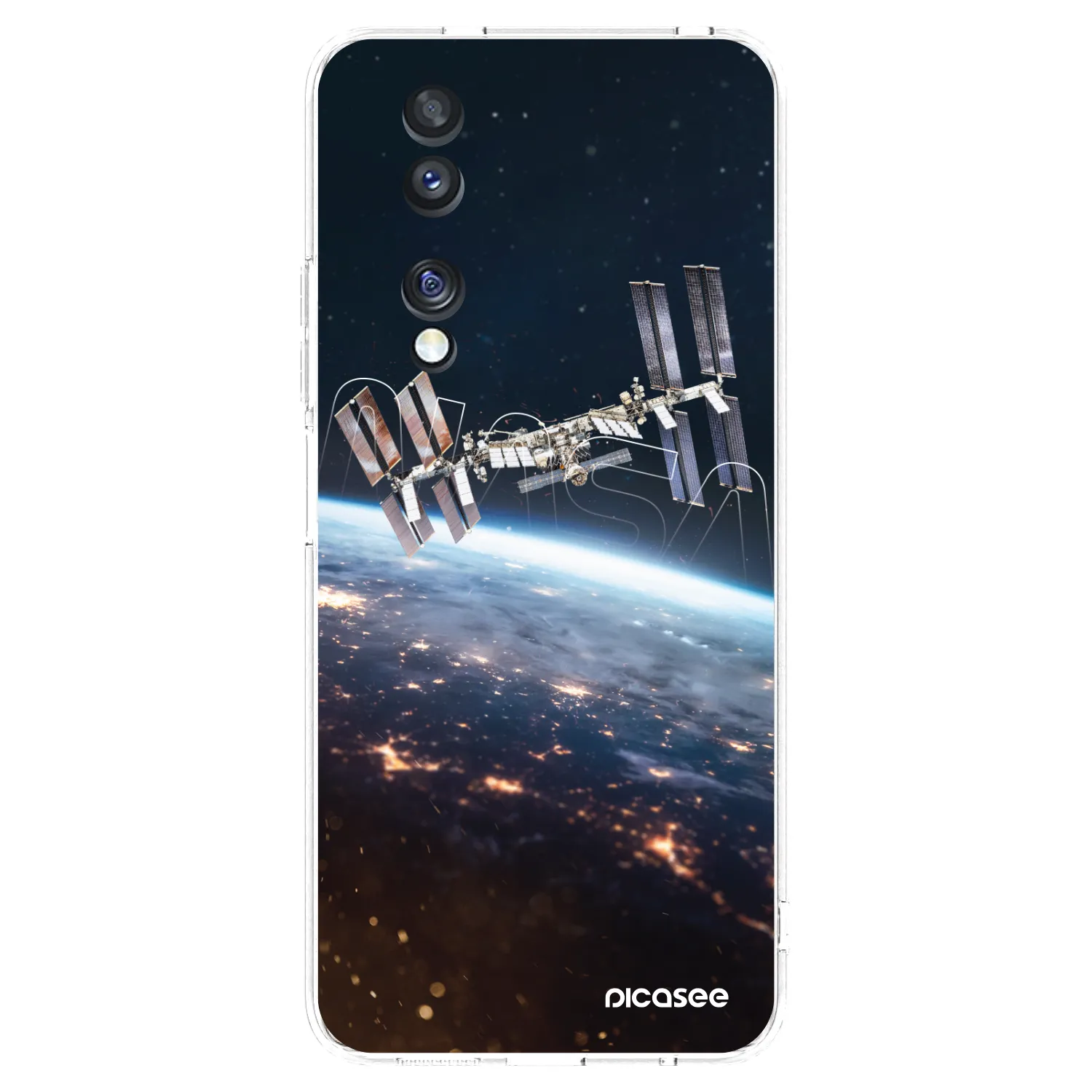 Picasee silikonowe przeźroczyste etui na Honor 70 - Station